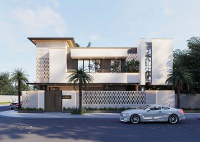 Thiết kế biệt thự thi công nhà đẹp hiện đại giá rẻ ở tỉnh 16 mặt tiền