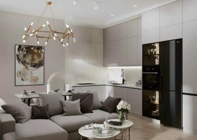 Thiết kế biệt thự thi công nhà đẹp hiện đại giá rẻ ở tỉnh 25 nội thất trắng