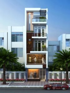 Mẫu thiết kế nhà phố 4 tầng đẹp