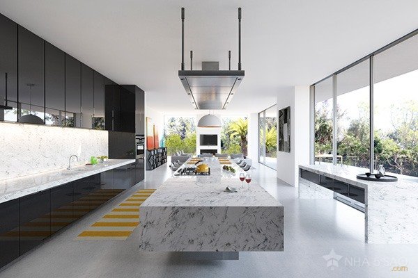 Nội thất biệt thự hiện đại rộng 220m2