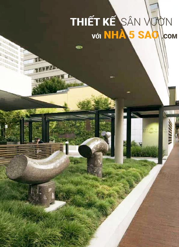 Thiết kế sân vườn đẹp với Nhà 5 Sao